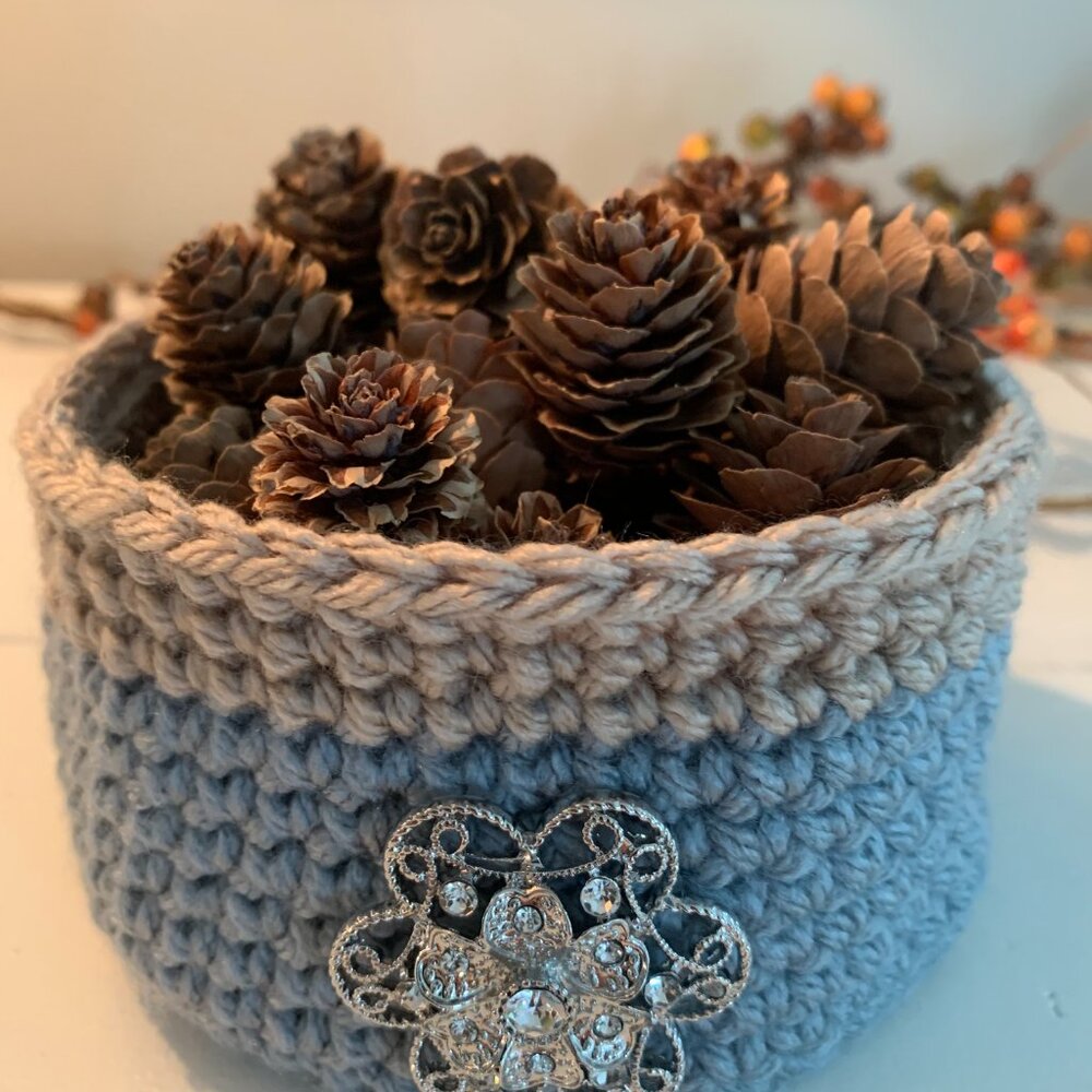 Handmade Crocheted Basket! - Picture 2 of 5